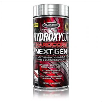 MuscleTech Hydroxycut Hardcore Next Gen, 100 капсул
